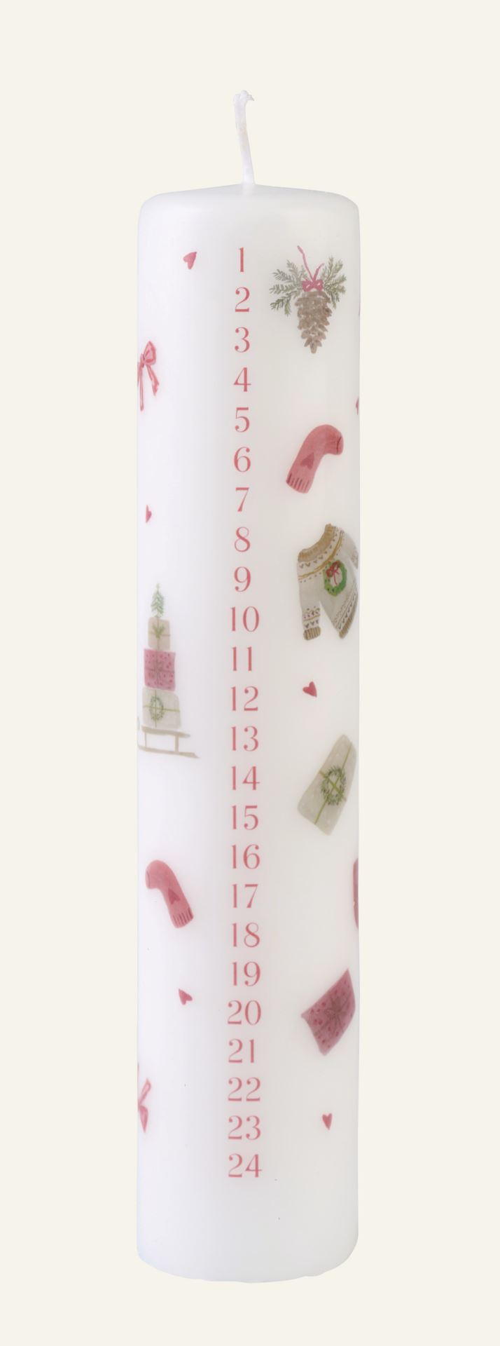 Adventsljus multi - 5x5x25 cm multi - 1