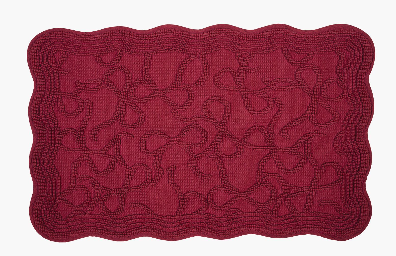 Badrumsmatta röd - 55x88 cm röd - 1