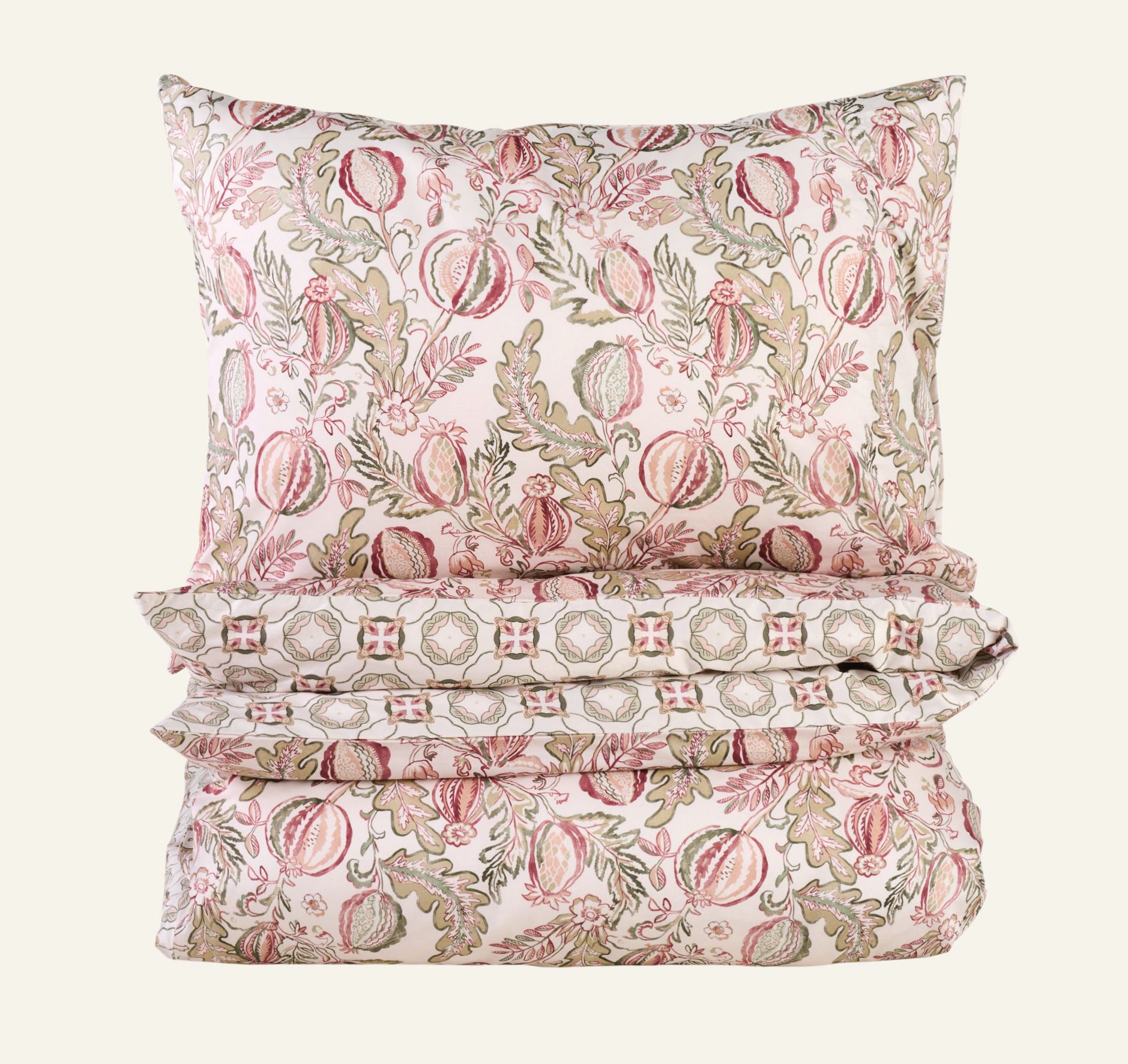 Påslakanset  multi/grön - 150x210 cm multi/grön - 1