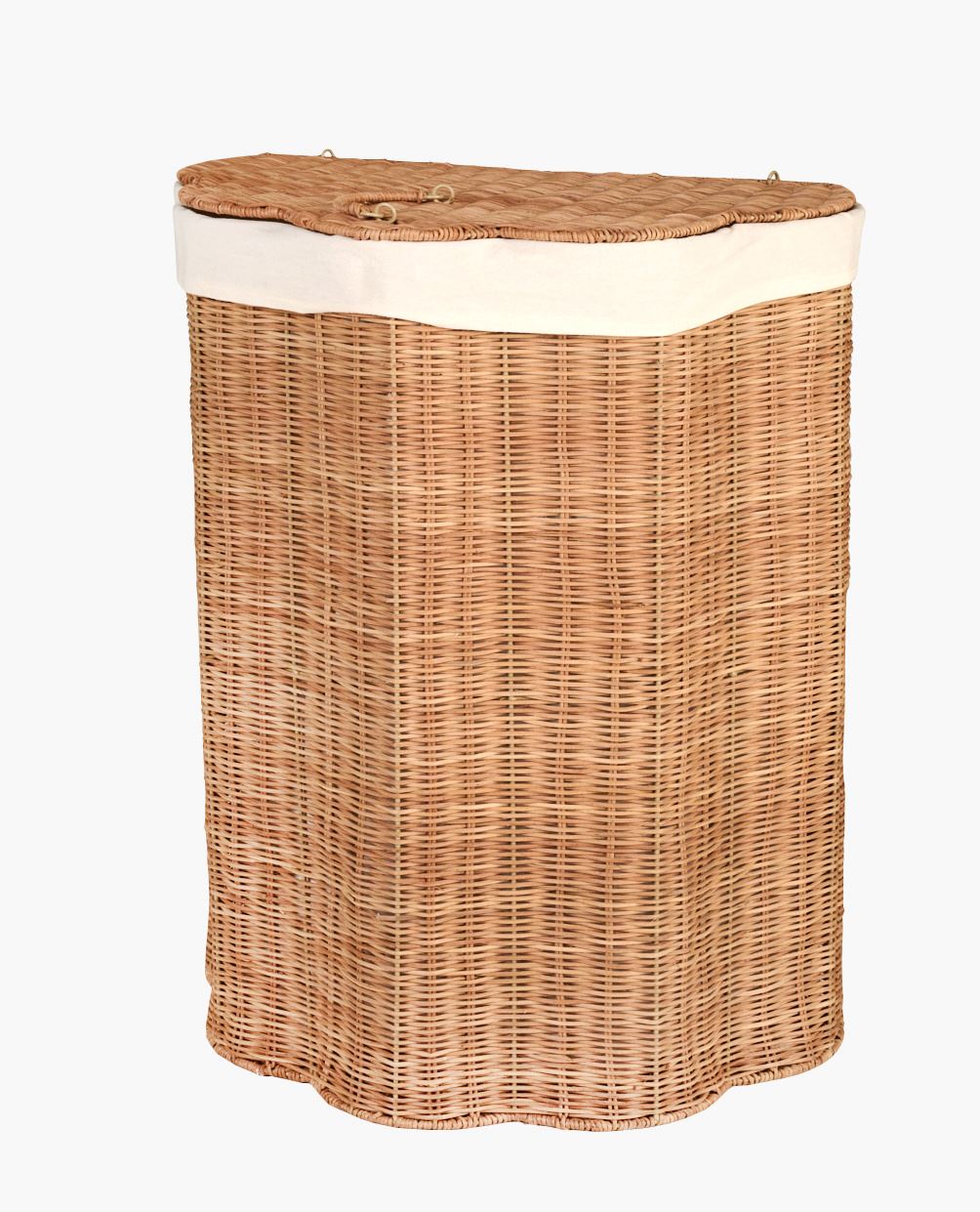 Tvättkorg natur - 54x32x67 cm natur - 1