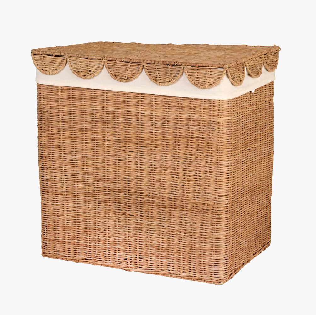 Tvättkorg natur - 49x34x51 cm natur - 1