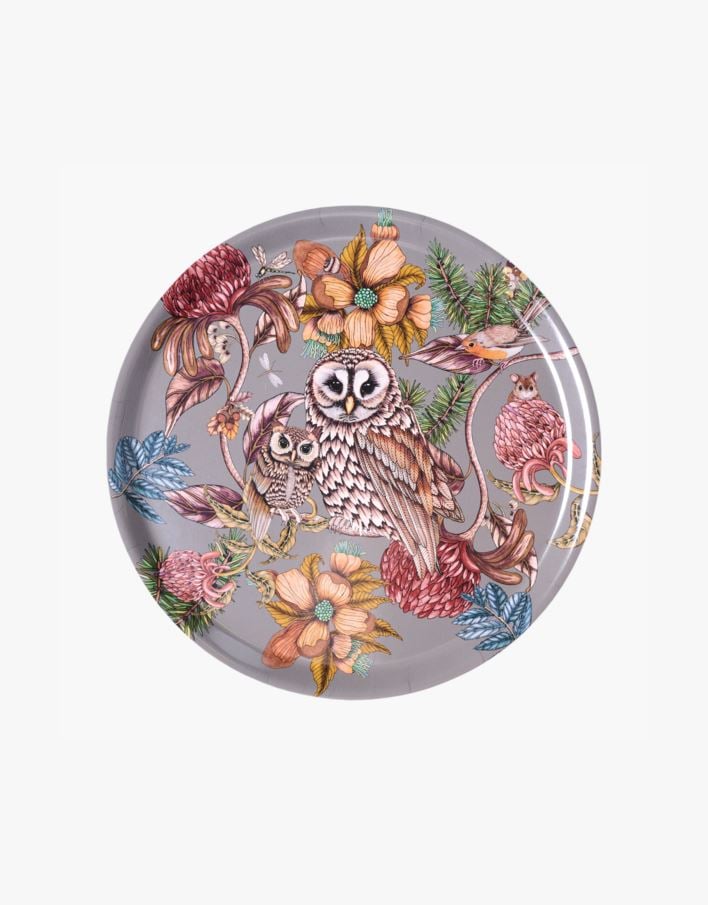 Bricka multi/grön - ø38 cm multi/grön - 1