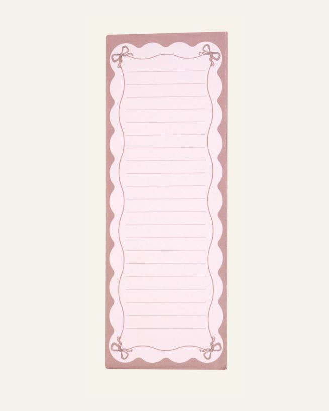 Anteckningsblock rosa - 7,5x21x0,8 cm rosa - 1