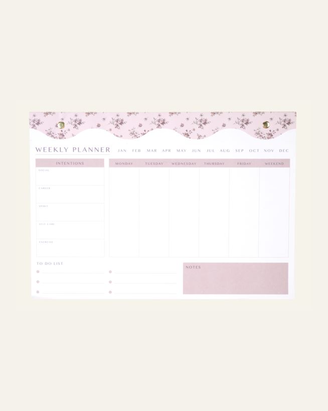 Veckoplanerare multi/beige - 21x30 cm multi/beige - 1