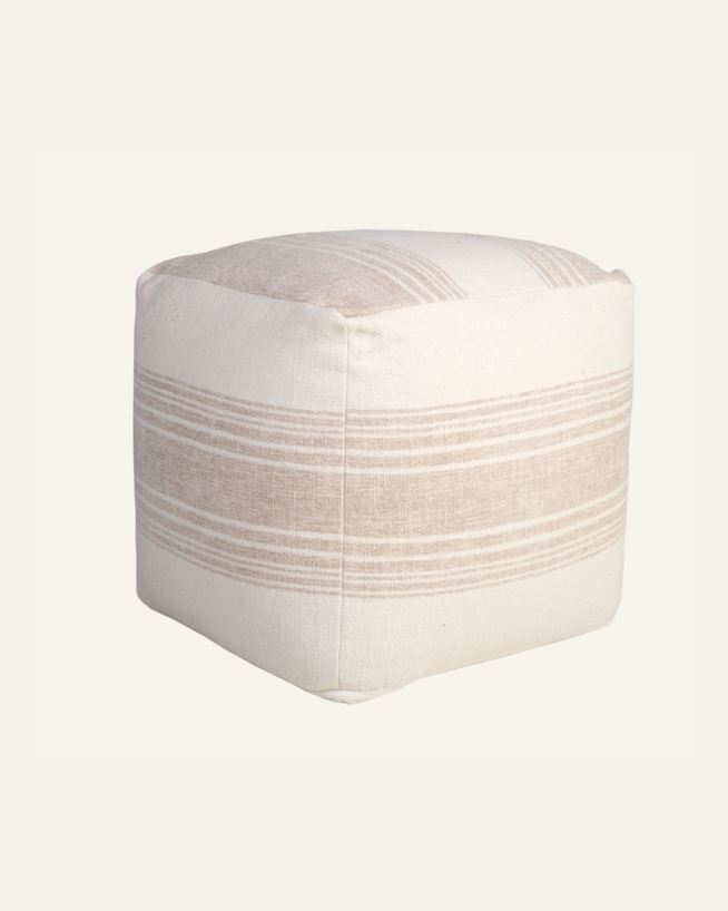 Puff silver - 40x40x40 cm silver - 1