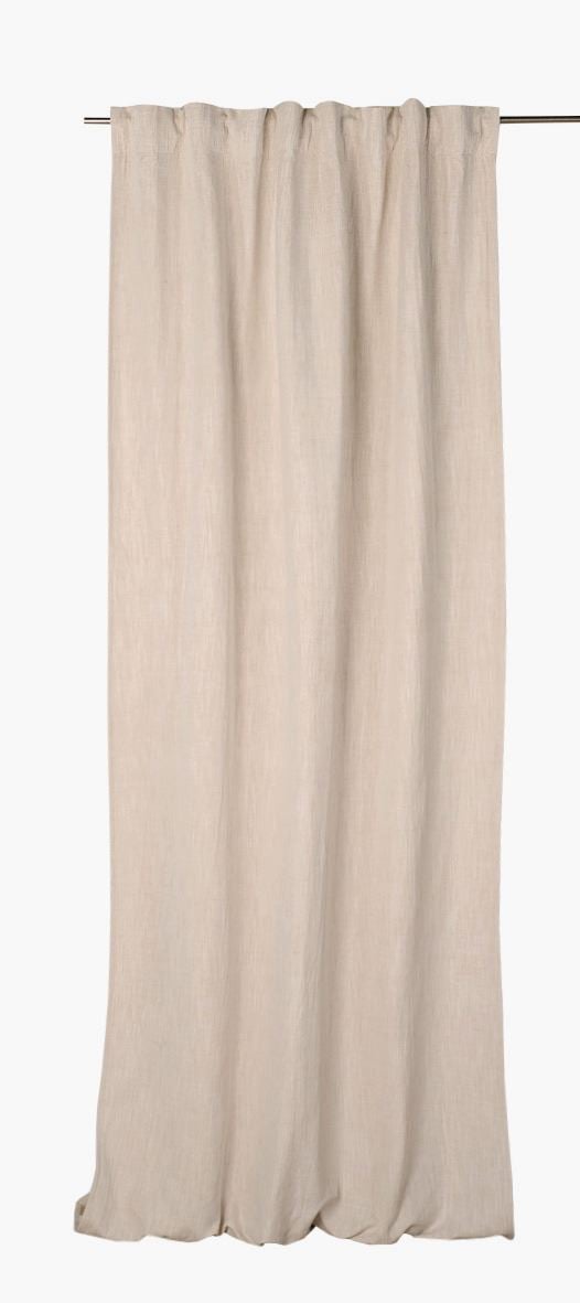 Ljusdämpande gardin natur - 130x250 cm natur - 1