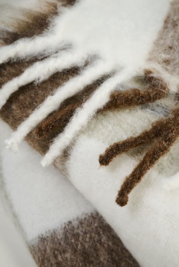 Pläd multi/brun - 3