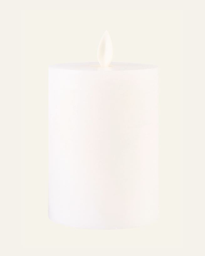 Led-blockljus vit - 7,5x7,5x10 cm vit - 1