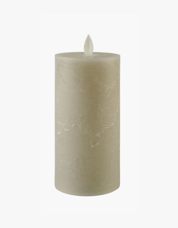 Led-blockljus brun - 7,5x7,5x15 cm brun - 1