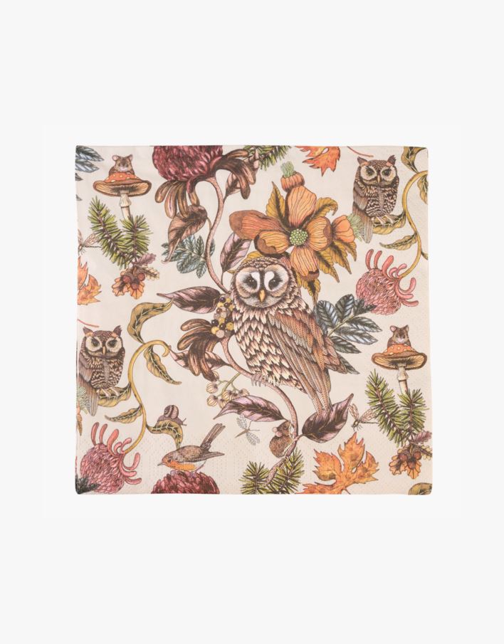 Middagsservetter multi/beige - 40x40 cm multi/beige - 1