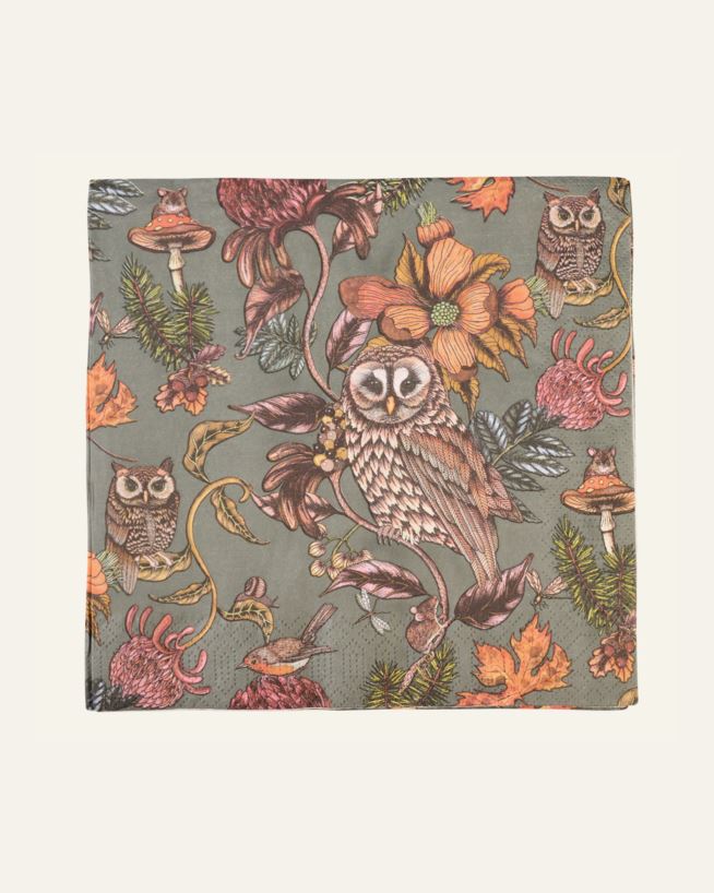 Middagsservetter multi/grå - 40x40 cm multi/grå - 1