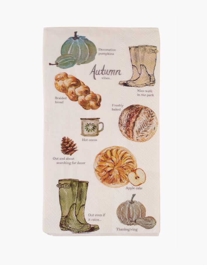 Pappersservetter multi/vit - 33x42 cm multi/vit - 1