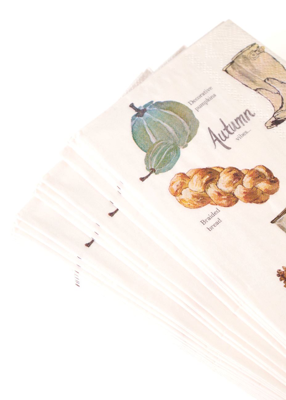 Pappersservetter multi/vit - 2