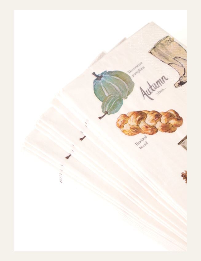 Pappersservetter multi/vit - 2