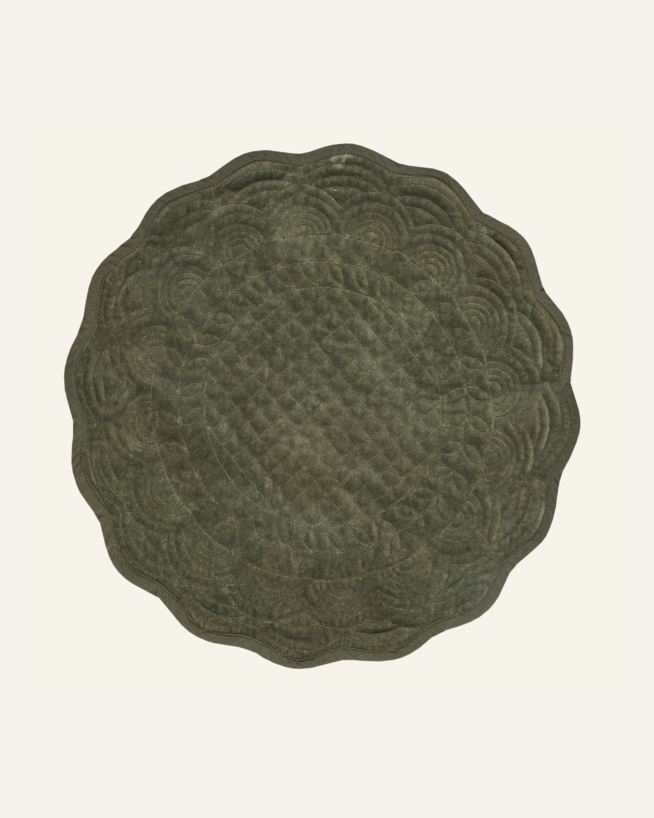Bordstablett mörkgrön - ø40 cm mörkgrön - 1