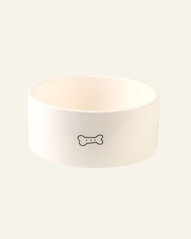 Hundskål vit - 16x16x7 cm vit - 1
