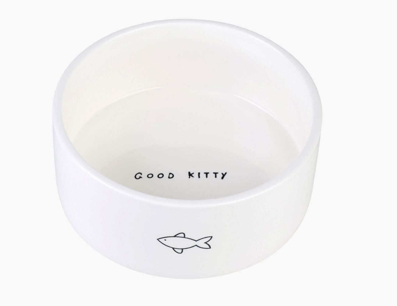 Katteskål vit - 2