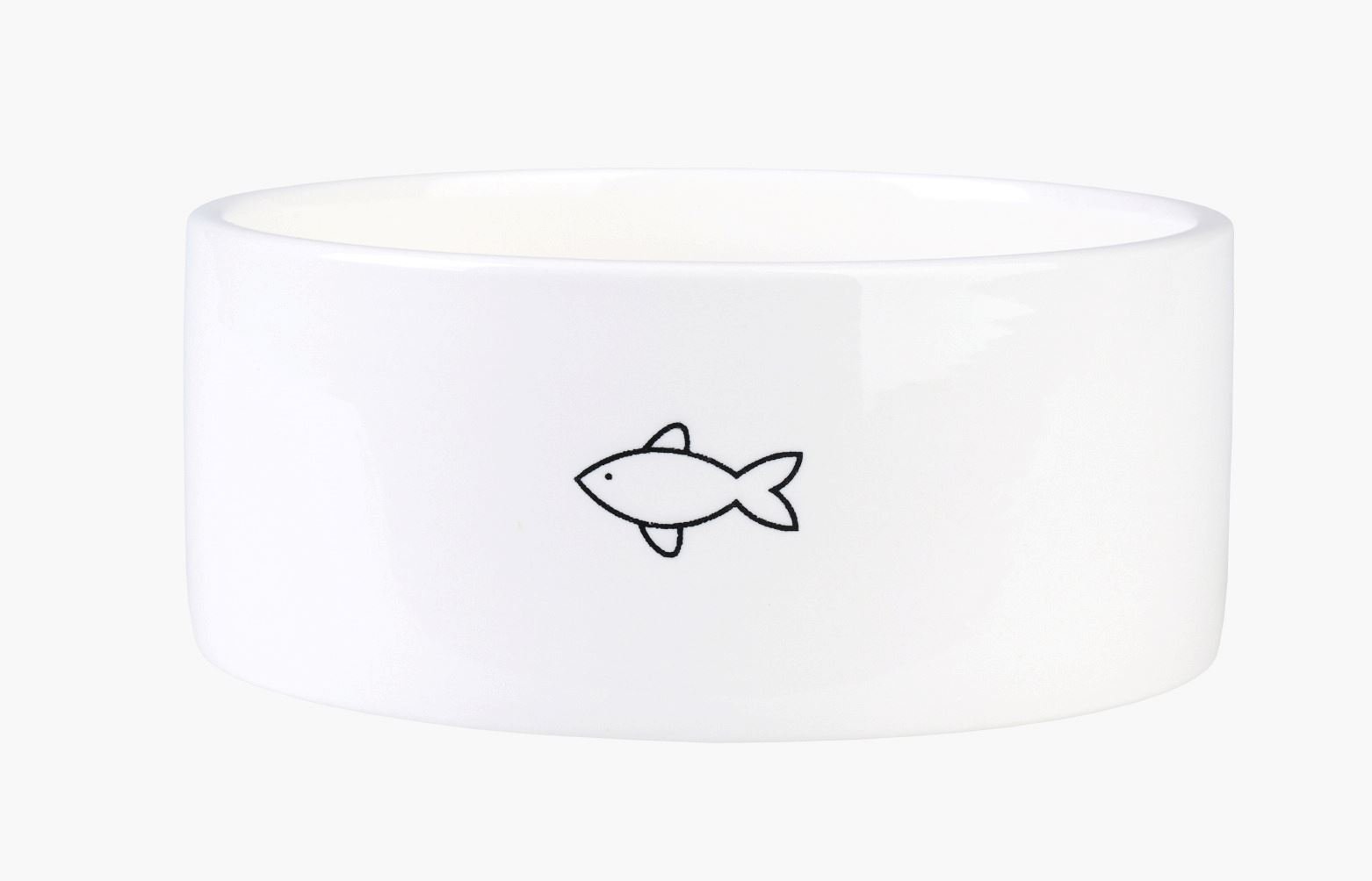 Katteskål vit - 16x16x7 cm vit - 1