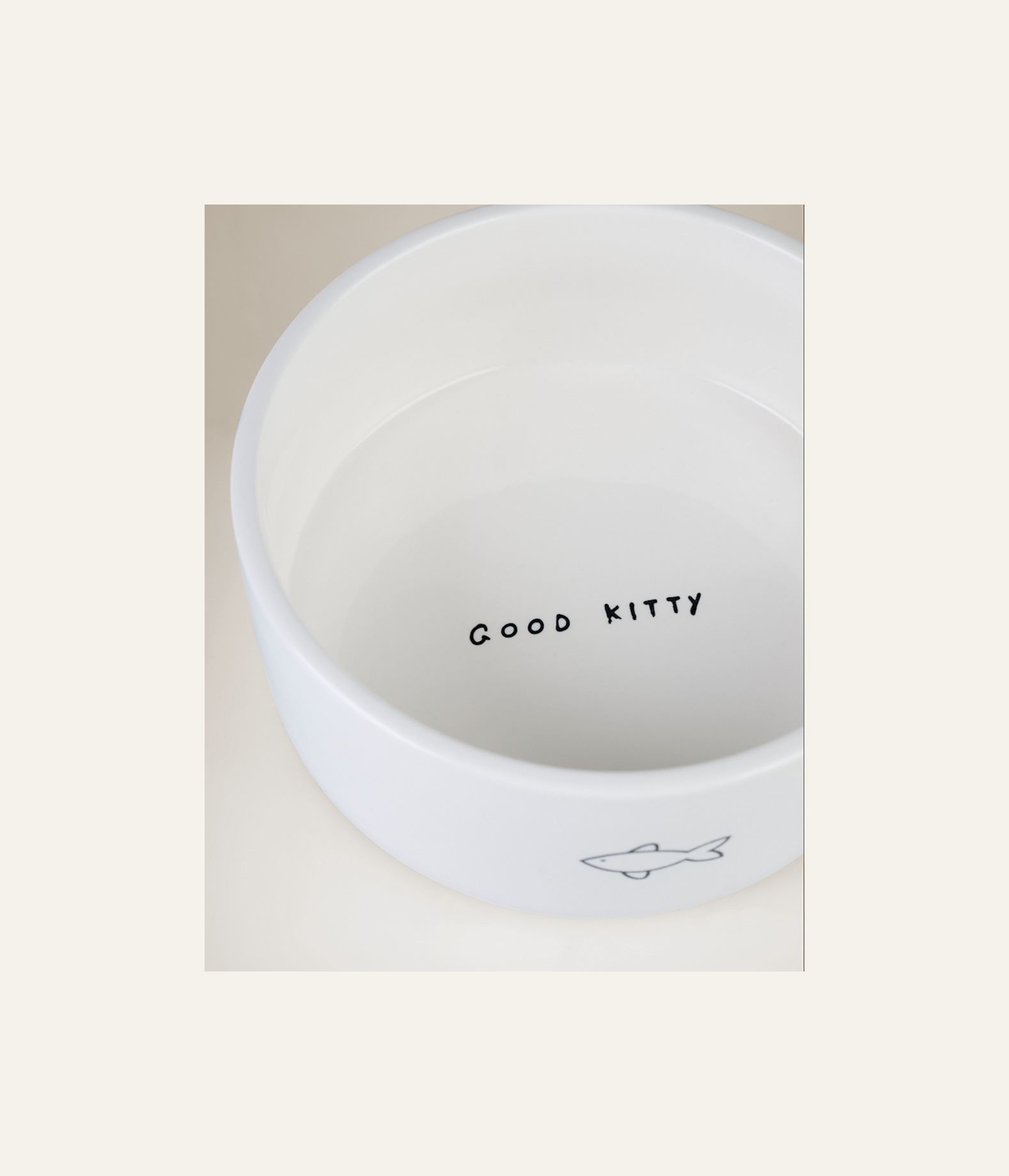 Katteskål vit - 4