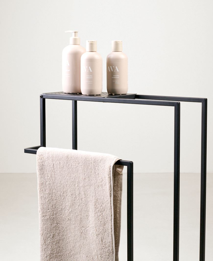 Handdukshållare svart - 45x75x23 cm svart - 1