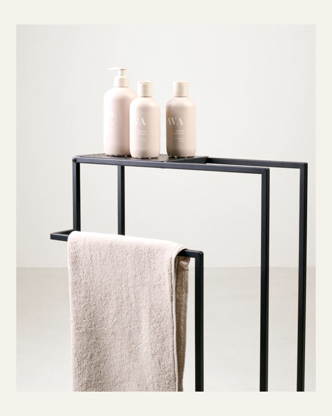 Handdukshållare svart - 45x75x23 cm svart - 1