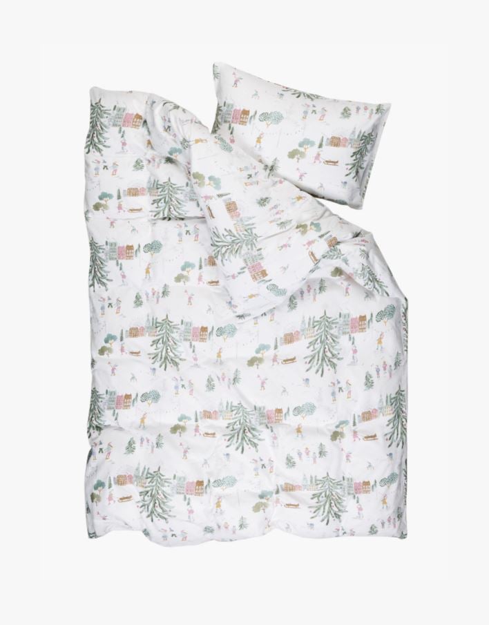 Påslakanset i flanell multi - 100x130 38x55 cm multi - 1