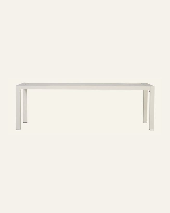 Trädgårdsbänk offwhite - 132x40x42,5 cm offwhite - 1