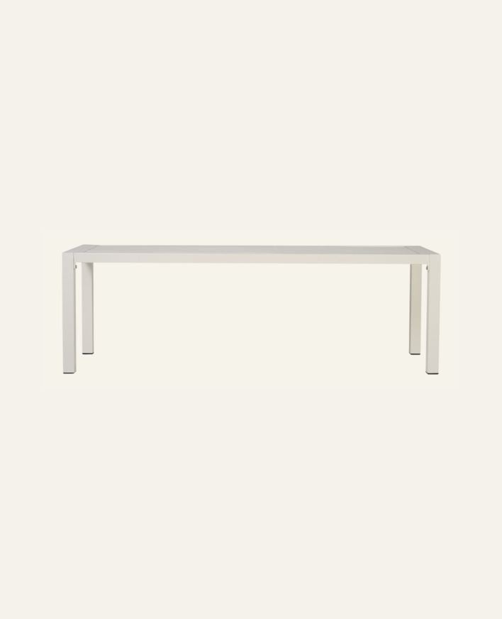 Trädgårdsbänk offwhite - 132x40x42,5 cm offwhite - 1