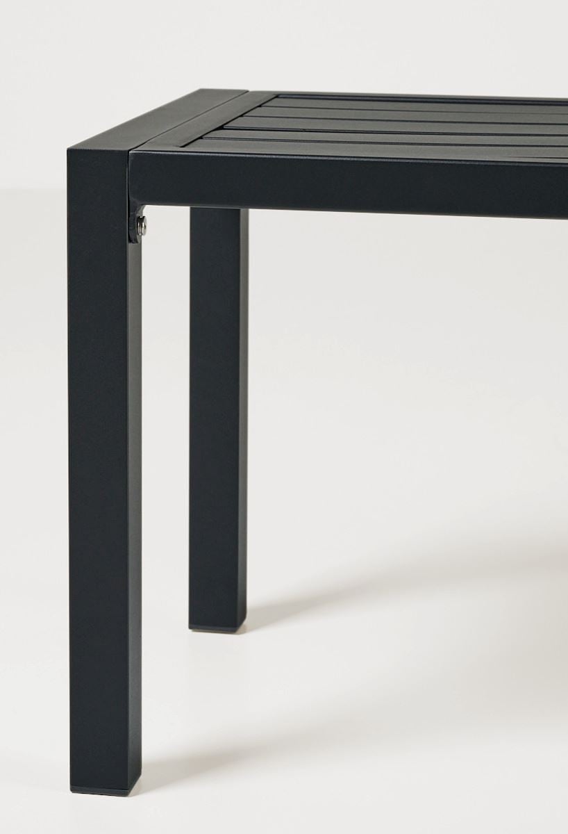 Trädgårdsbänk svart - 3