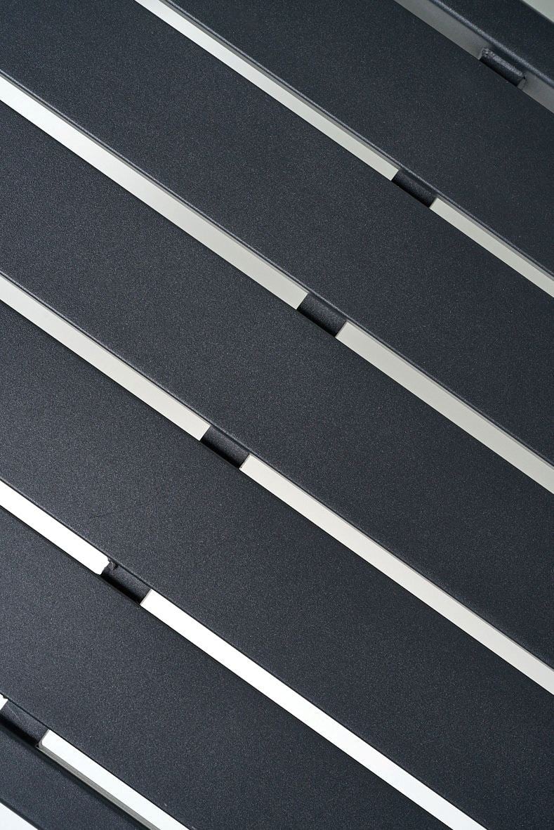 Trädgårdsbänk svart - 2