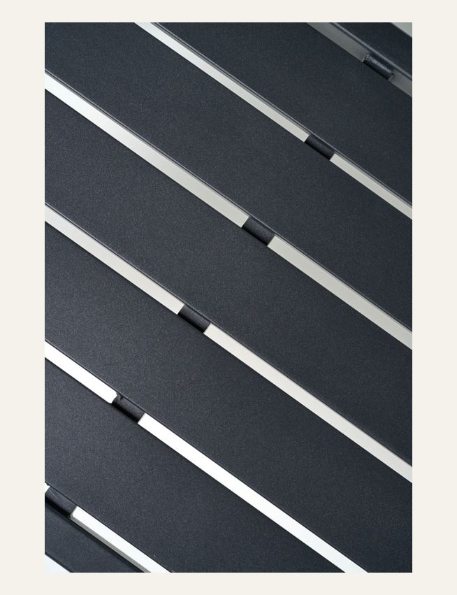 Trädgårdsbänk svart - 2