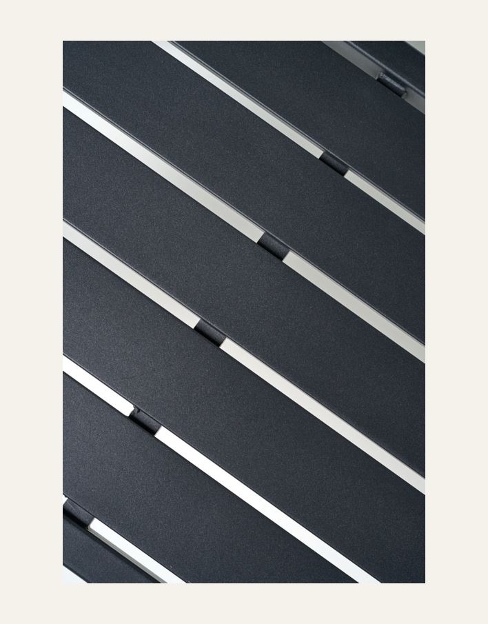 Trädgårdsbänk svart - 2