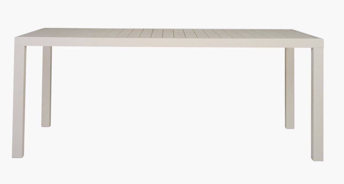 Trädgårdsbord vit - 180x90x74,5 cm vit - 1