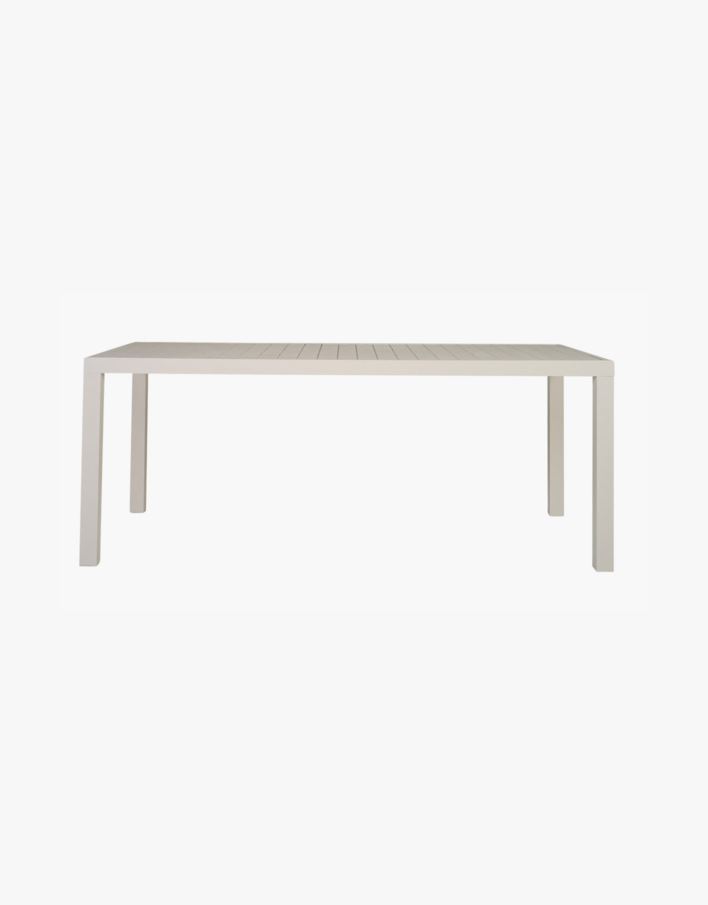 Trädgårdsbord vit - 180x90x74,5 cm vit - 1