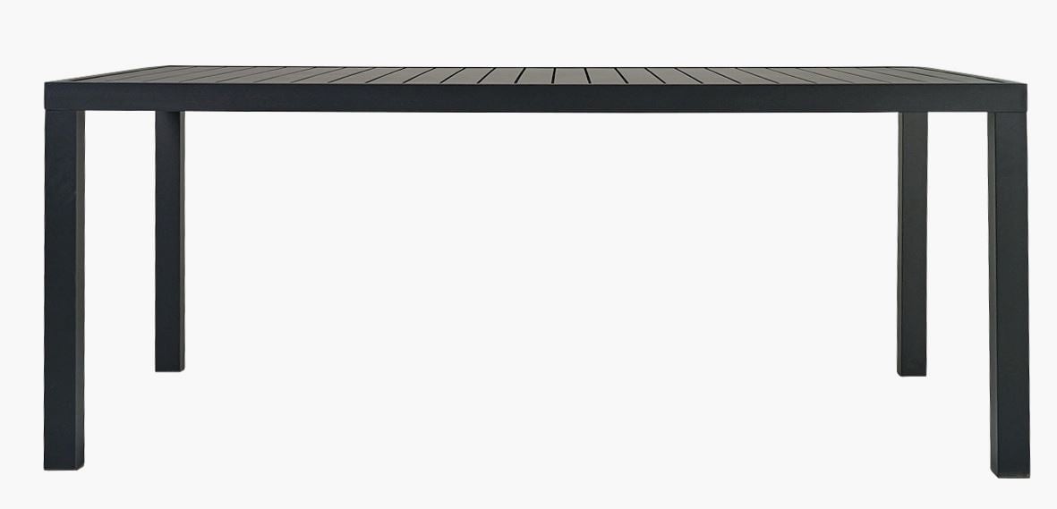 Trädgårdsbord svart - 180x90x74,5 cm svart - 1
