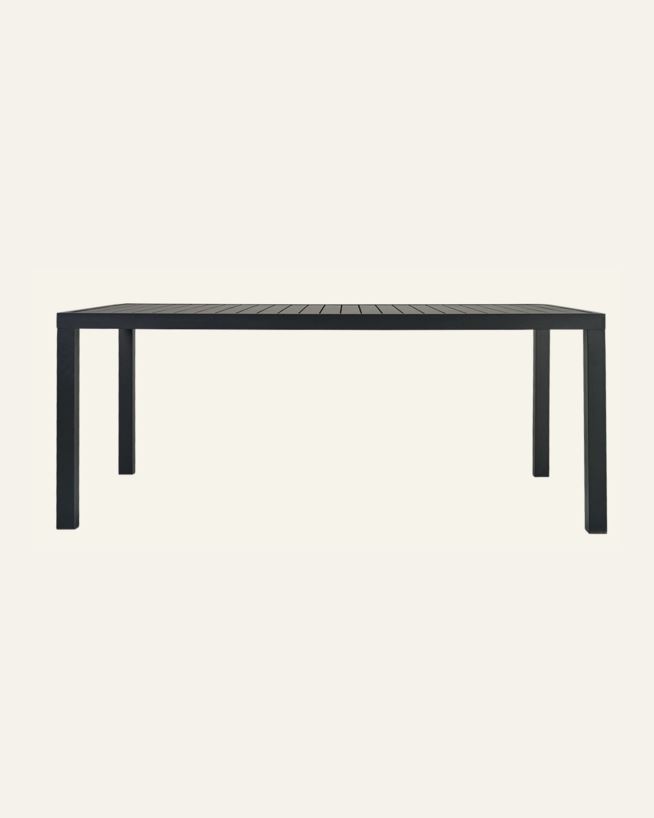 Trädgårdsbord svart - 180x90x74,5 cm svart - 1