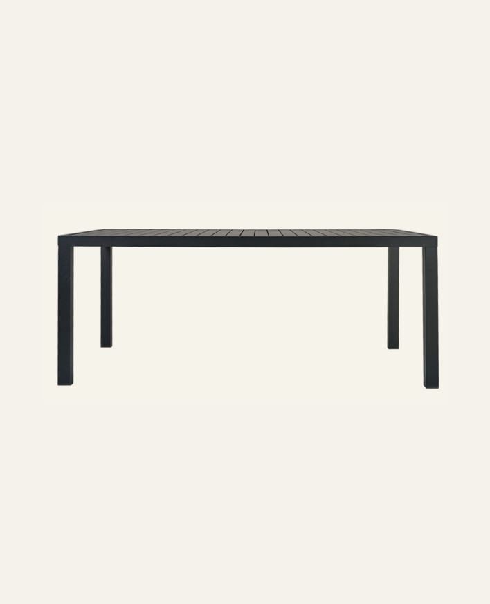 Trädgårdsbord svart - 180x90x74,5 cm svart - 1