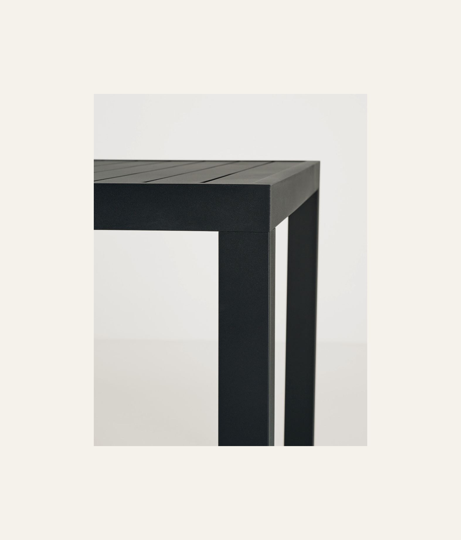 Trädgårdsbord svart - 3