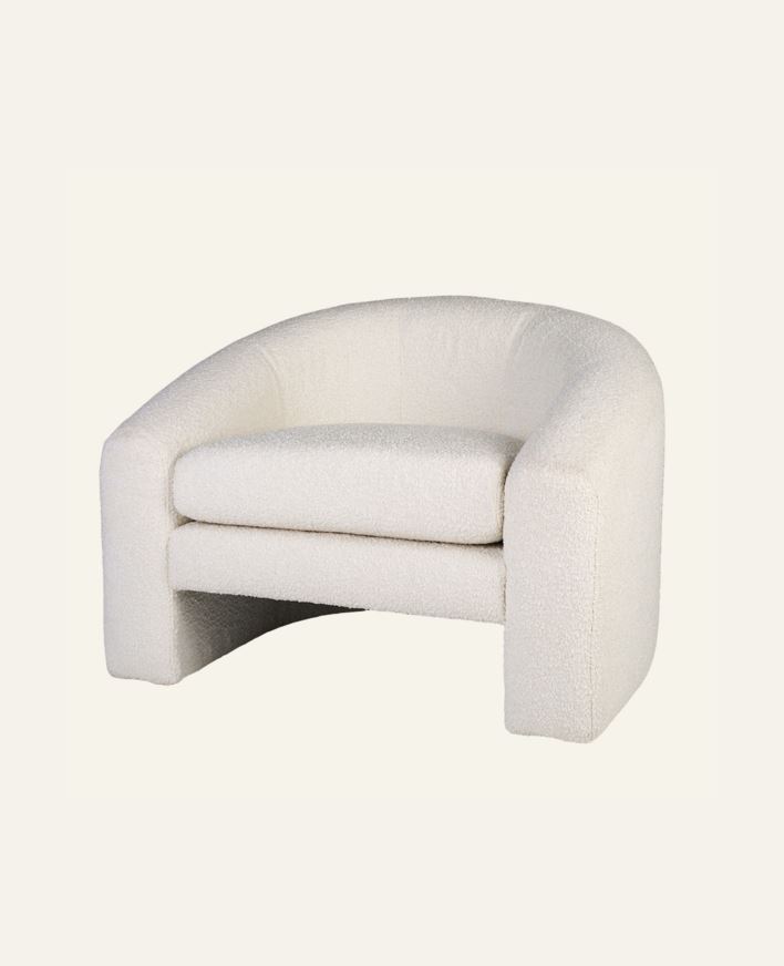 Fåtölj vit - 96x79x68 cm vit - 1