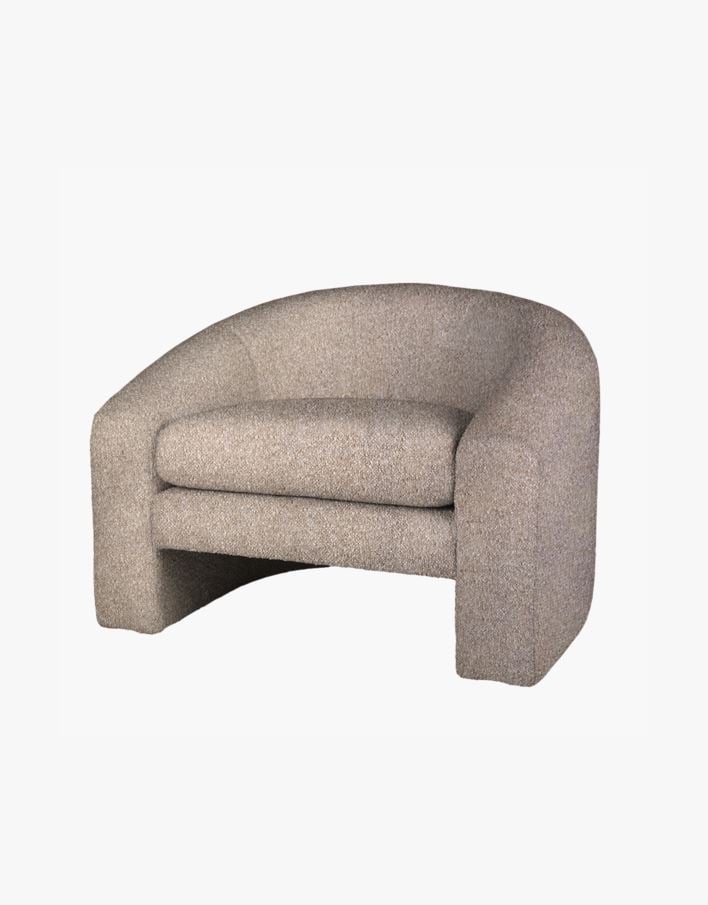 Fåtölj taupe - 96x79x68 cm taupe - 1