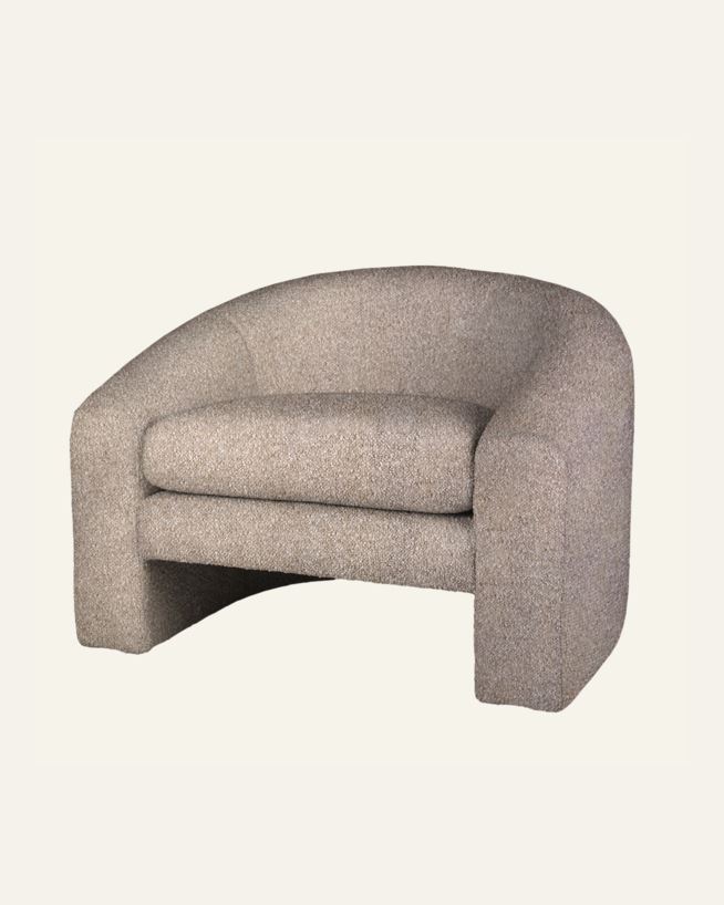 Fåtölj taupe - 96x79x68 cm taupe - 1