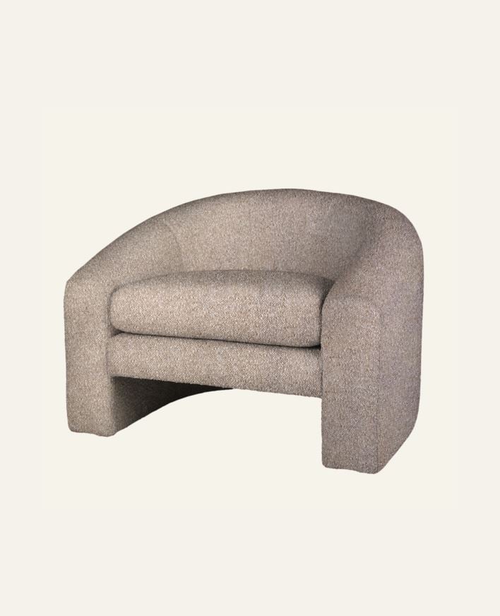 Fåtölj taupe - 96x79x68 cm taupe - 1