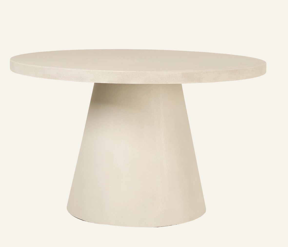 Trädgårdsbord creme - Ø125x70 cm creme - 1