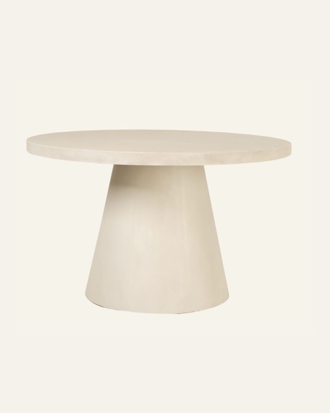 Trädgårdsbord creme - Ø125x70 cm creme - 1