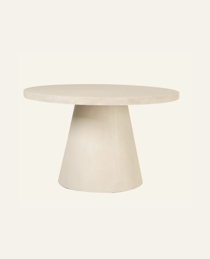 Trädgårdsbord creme - Ø125x70 cm creme - 1