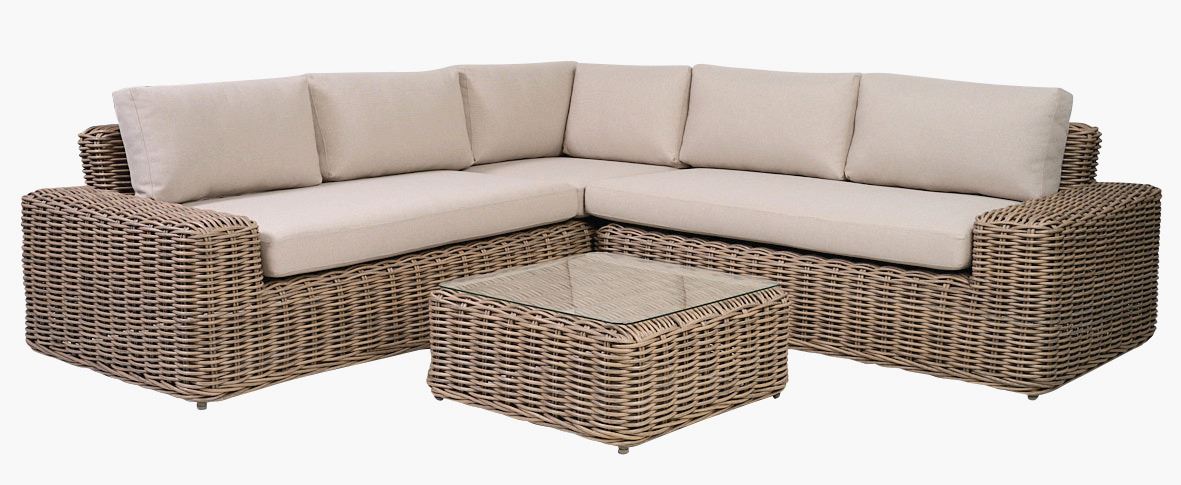 Soffgrupp beige - 250x240x67 cm beige - 1