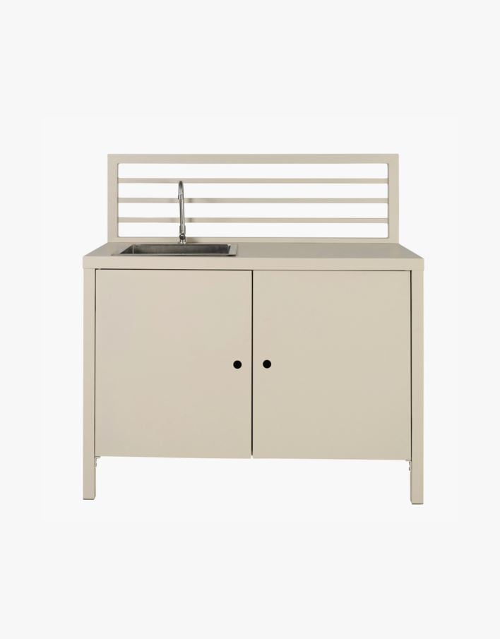 Utekök modul med diskho creme - 60x120x122 cm creme - 1