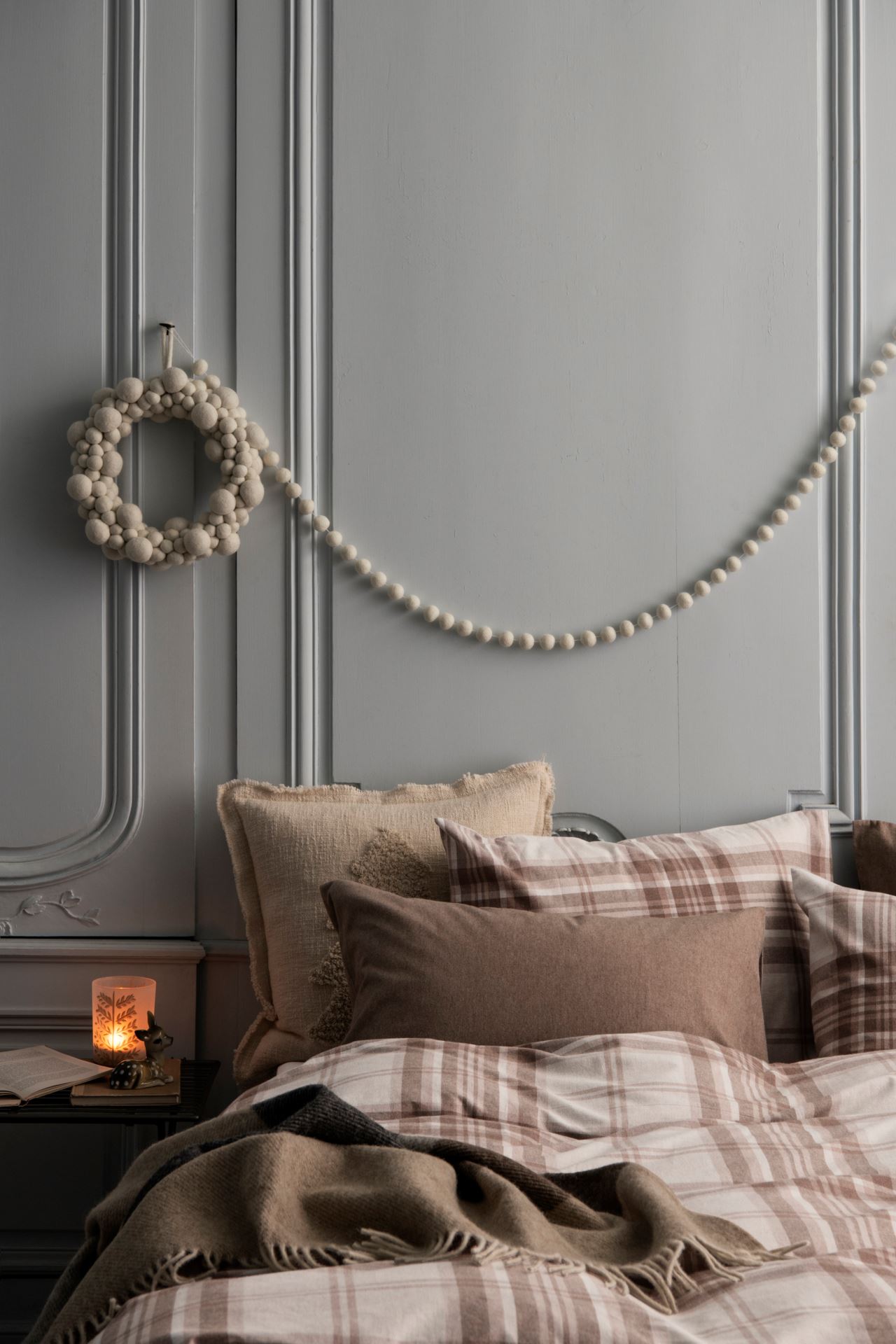 Påslakanset i garnfärgad flanell sand - 2