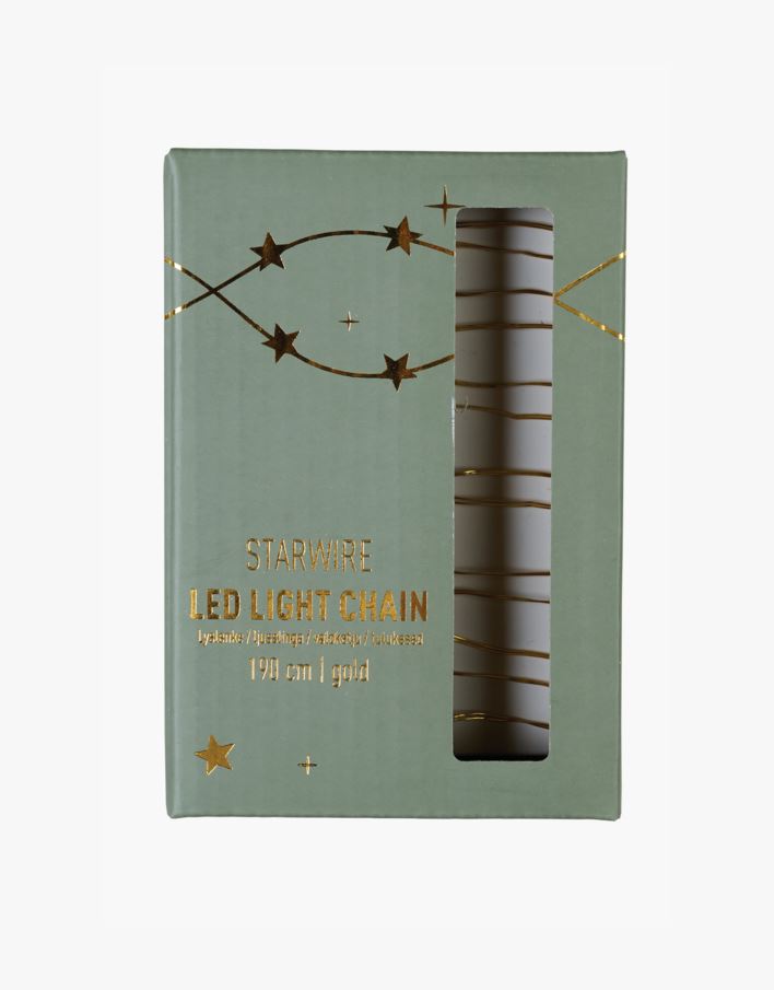 Led-ljusslinga guld - 190 cm guld - 1