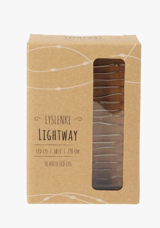 Läs mer om Lightway led-ljusslinga silver